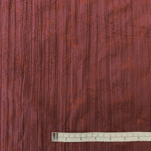 Embroidered Light Pleated Cotton with Shadow Burnout Look - Image 8