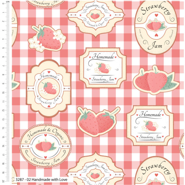 Strawberry Picking – Kimberley Hind – Organic Cotton Prints