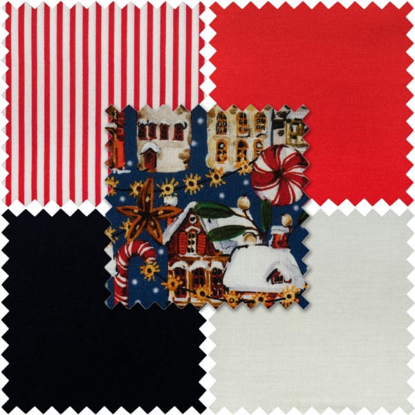 Cotton Fabric Fat Quarters by Trimits Navy Street Scene Bundle of 5 Code GTC182 - Image 2
