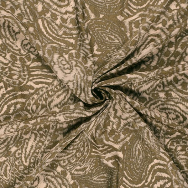Silky 'Velvet' Charmeuse in Abstract swirl - Image 6