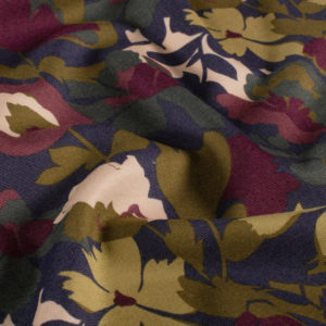 Ponte de Roma Stretch Jersey Abstract Floral | Cranberry