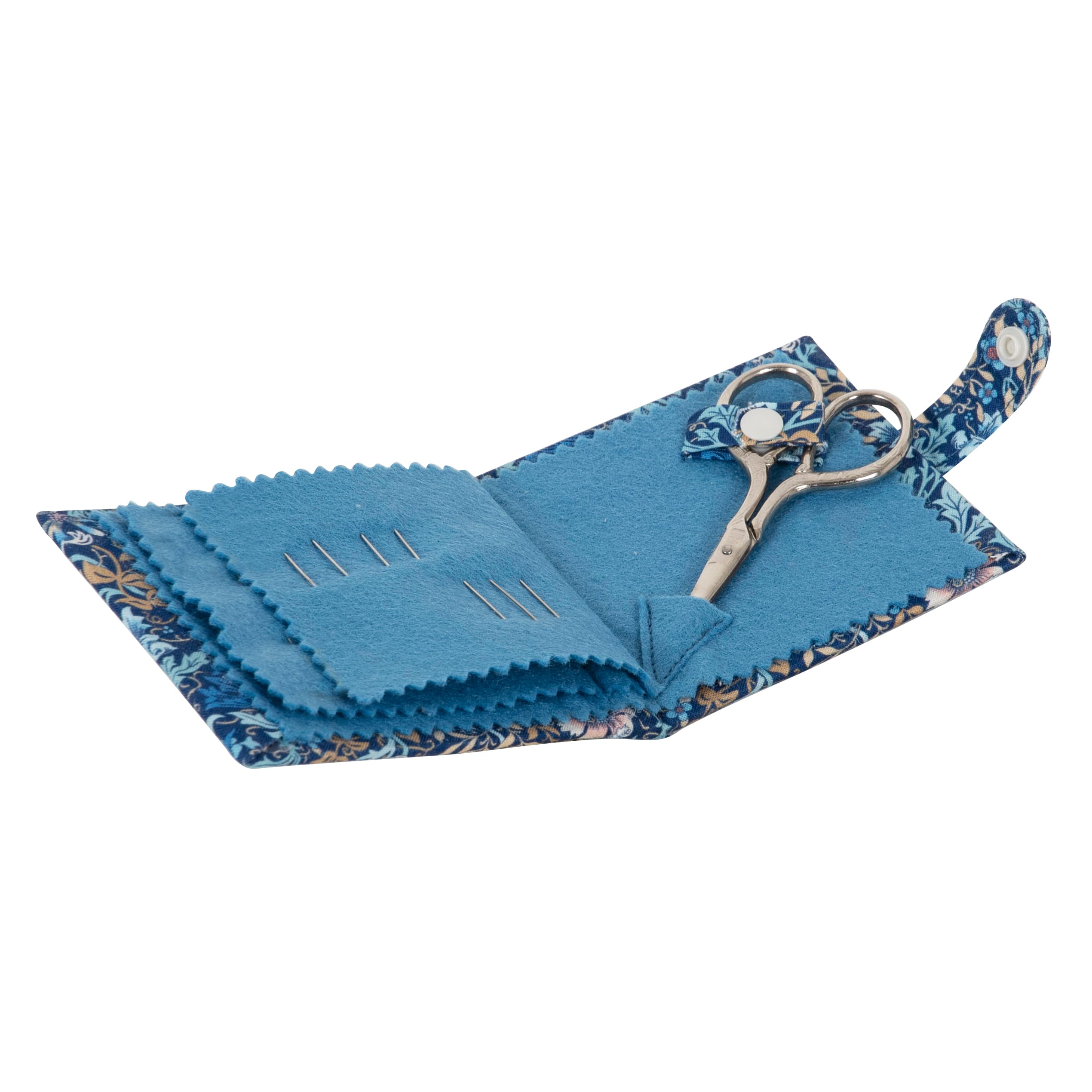 Needle case and Scissors | Woodblock Floral | Hobby Gift Create - Image 3