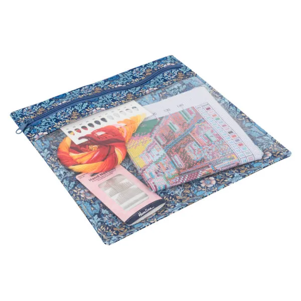 Project Pouch: Large | Woodblock Floral | Hobby Gift Create