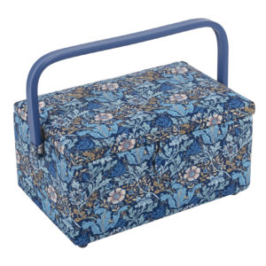 Sewing Box Medium | Woodblock Floral | Hobby Gift Create