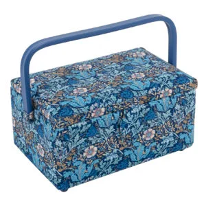 Sewing Box Medium | Woodblock Floral | Hobby Gift Create