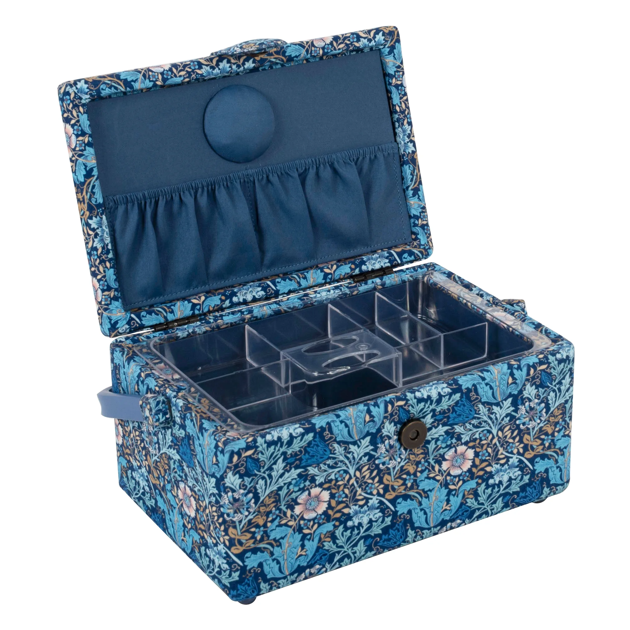 Sewing Box Medium | Woodblock Floral | Hobby Gift Create - Image 2