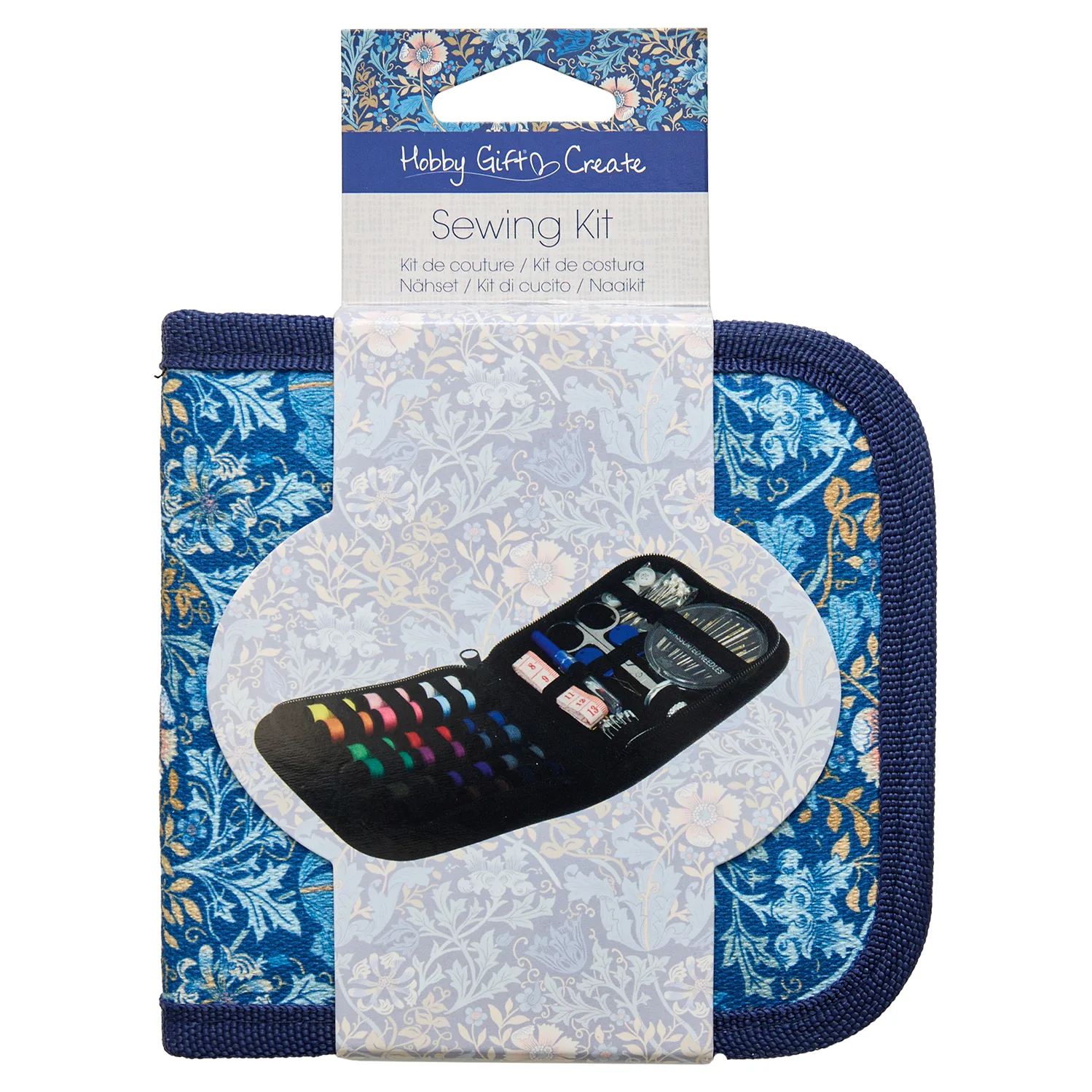 Sewing Kit | Woodblock Floral | Hobby Gift Create