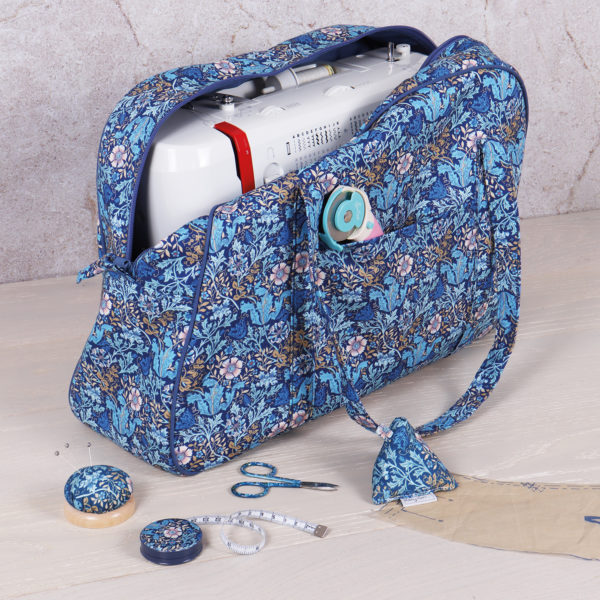 Sewing Machine Bag | Woodblock Floral | Hobby Gift Create - Image 3