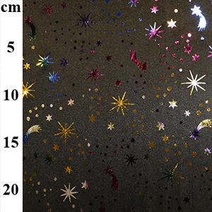 Knitted Halloween Foil Fabric
