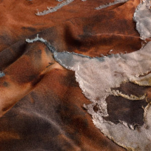 Burn Out Tie Dye Jacquard Stretch Jersey