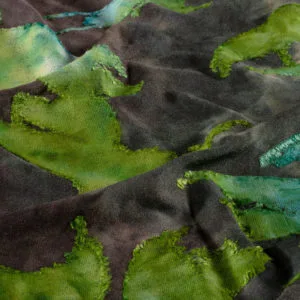Burn Out Tie Dye Jacquard Stretch Jersey