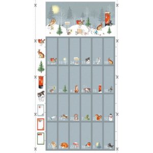 Winter Moon Christmas Advent Calendar Panel by Nutex 81400