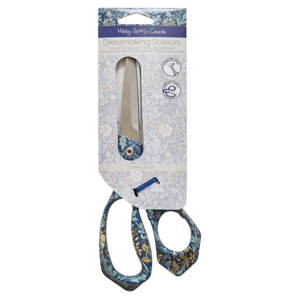 21.5cm/8.5in premium dressmaking scissors with woodblock design - Image 3