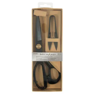 Scissors Gift Set | Dressmaker's Scissors | Heavy Duty (9"/23cm) and Thread Snips (4"/10cm) in Black
