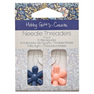 Flower Needle Threaders with Woodblock Crafts design