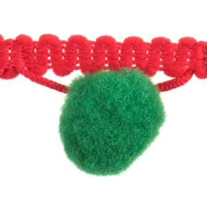 Pom Pom Trim Red Green