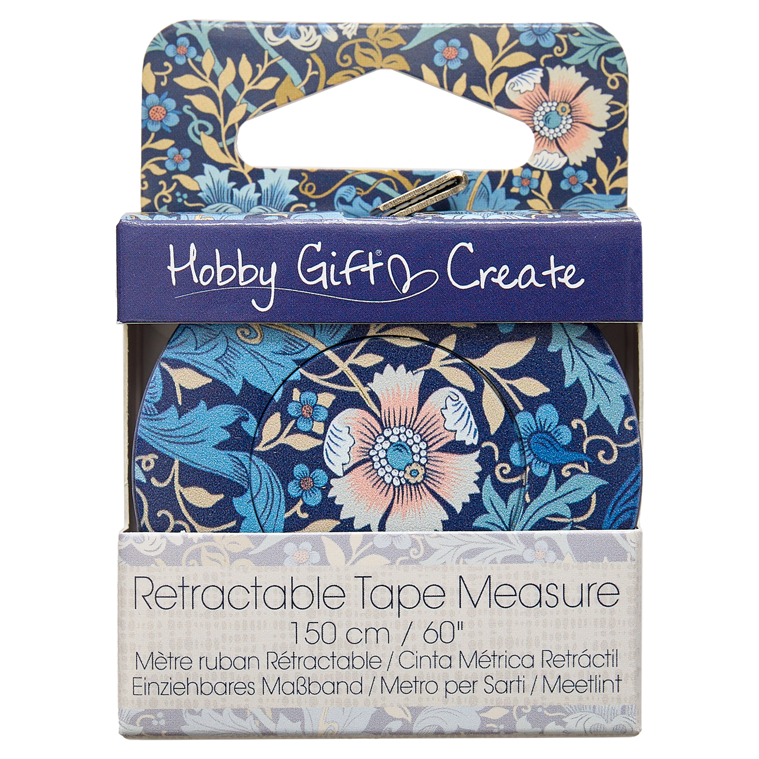 Tape Measure | Retractable |150cm/60"with Woodblock Crafts design