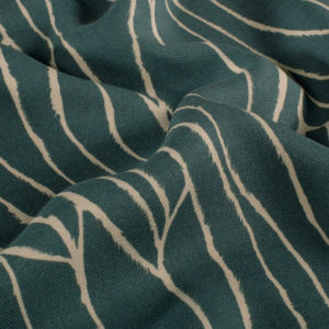 Soft Viscose Twill in Steel Blue tones | Natural Vein print fabric