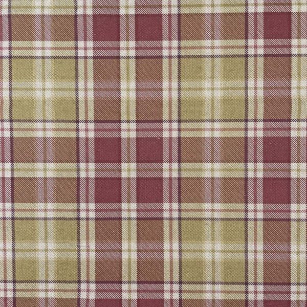 Cotton Rich Linen Look Craft Fabric Digital Printed Tartan Panama - Image 5