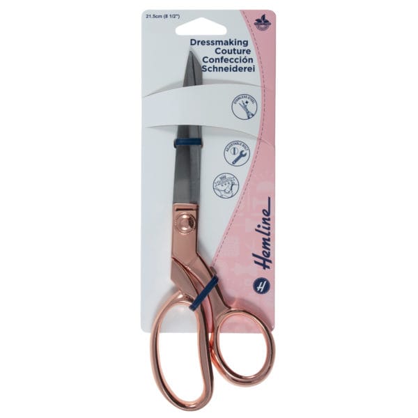 Rose Gold Dressmaking Scissors by Hemline B5437 - Image 4