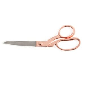 Rose Gold Dressmaking Scissors by Hemline B5437