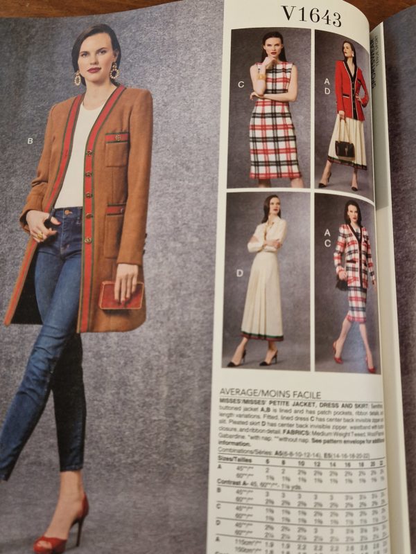 Wool Coating Check | Red | Taupe - Image 7