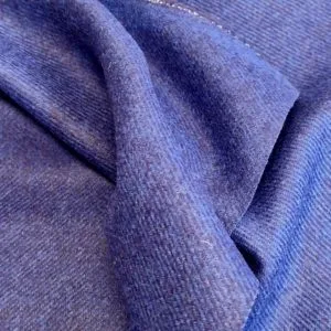 Beautiful Cobalt Wool Flannel Herringbone