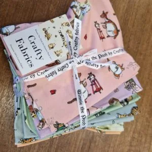 Winnie The Pooh Fat Quarter Cotton Poplin Bundle | 7 pieces