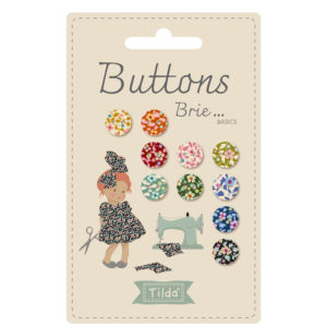Tilda Fabric Covered Buttons | Brie