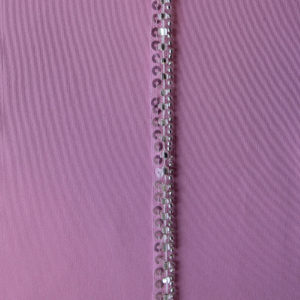 'Starstruck' Narrow Beaded Sequin Trim | Clear