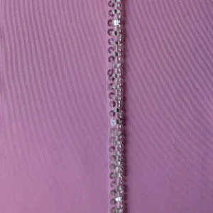'Starstruck' Narrow Beaded Sequin Trim | Clear