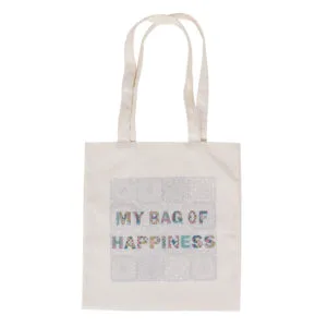 Calico Tote Bag: My Bag of Happiness