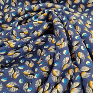 Viscose Challis Print 'Ying n' Yang'